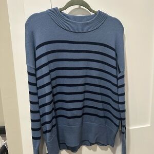 GAP Women’s Sweater in Blue and Navy Stripes